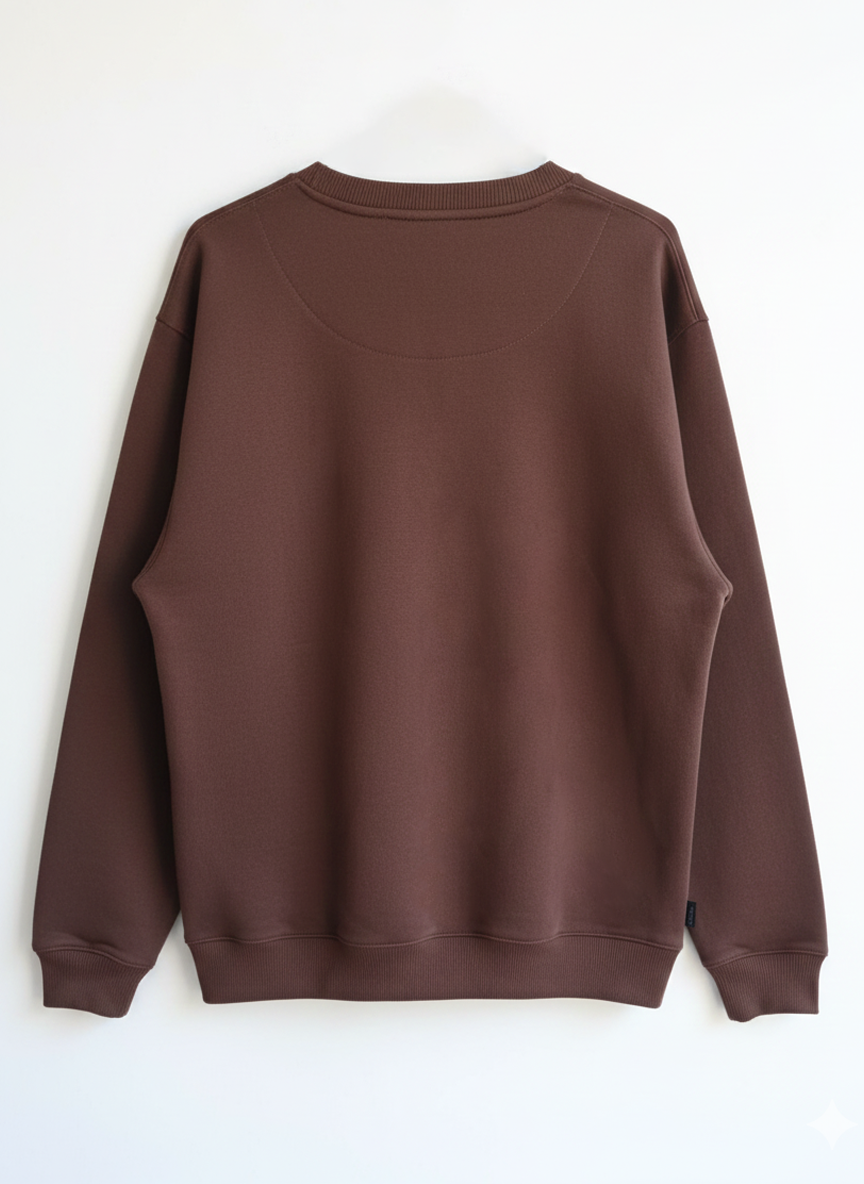 Men’s Signature Brown Sweatshirt | Exeelo.