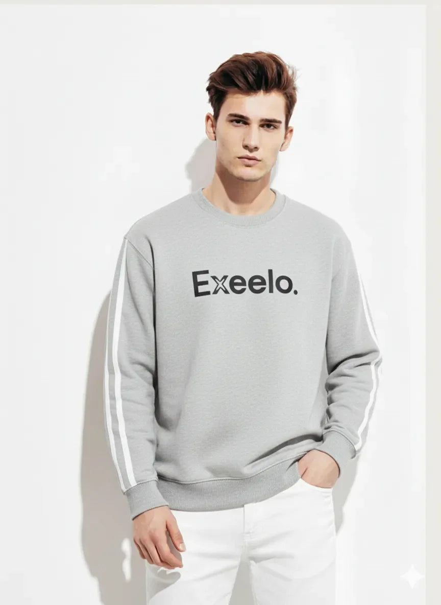 Men’s Shirt featuring white stripes on the sleeves.