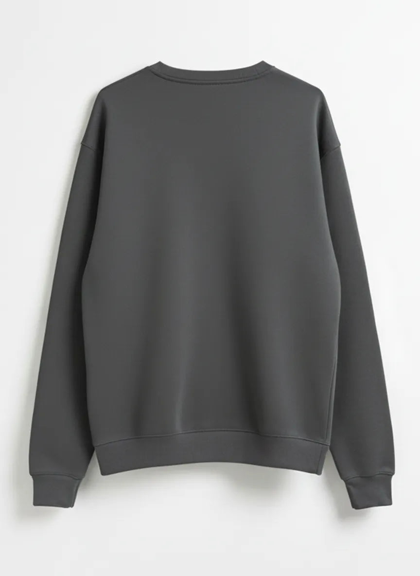 Men Arabic Calligraphy Charcoal Sweatshirt - Exeelo.