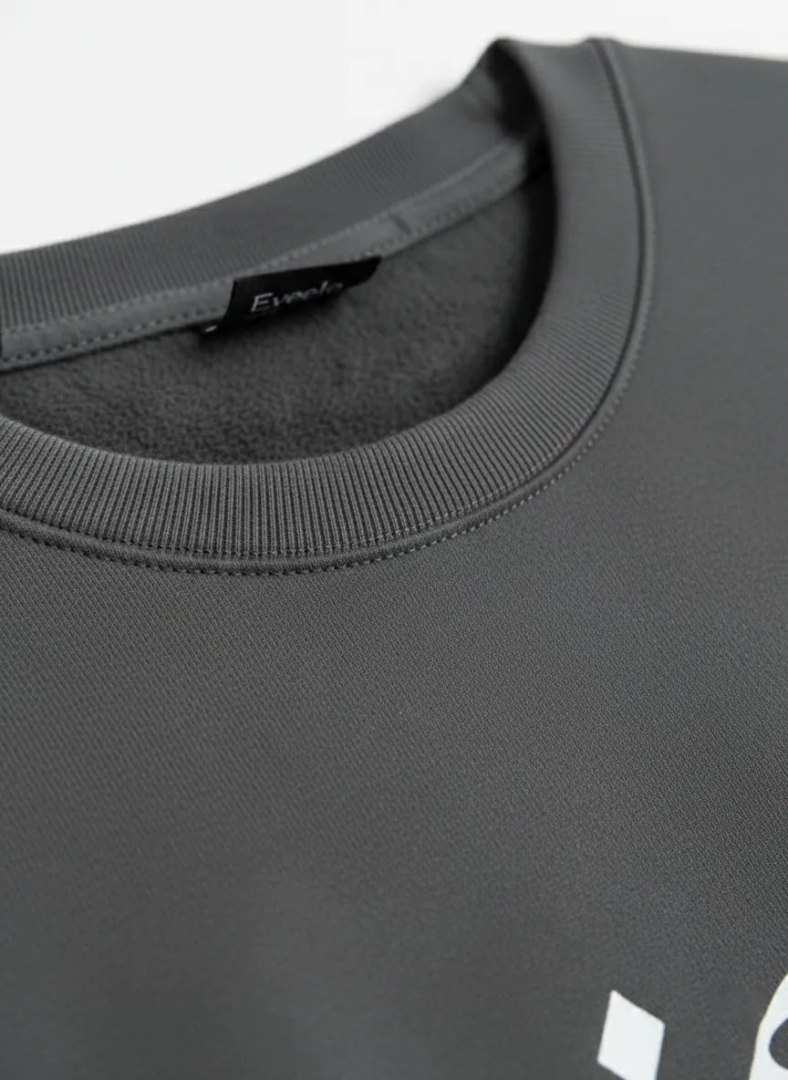 Men Arabic Calligraphy Charcoal Sweatshirt - Exeelo.