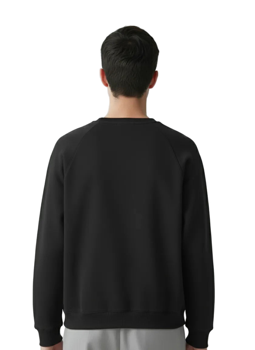 Winter Sale: Men's Black American Shoulder Sweatshirt Exeelo.